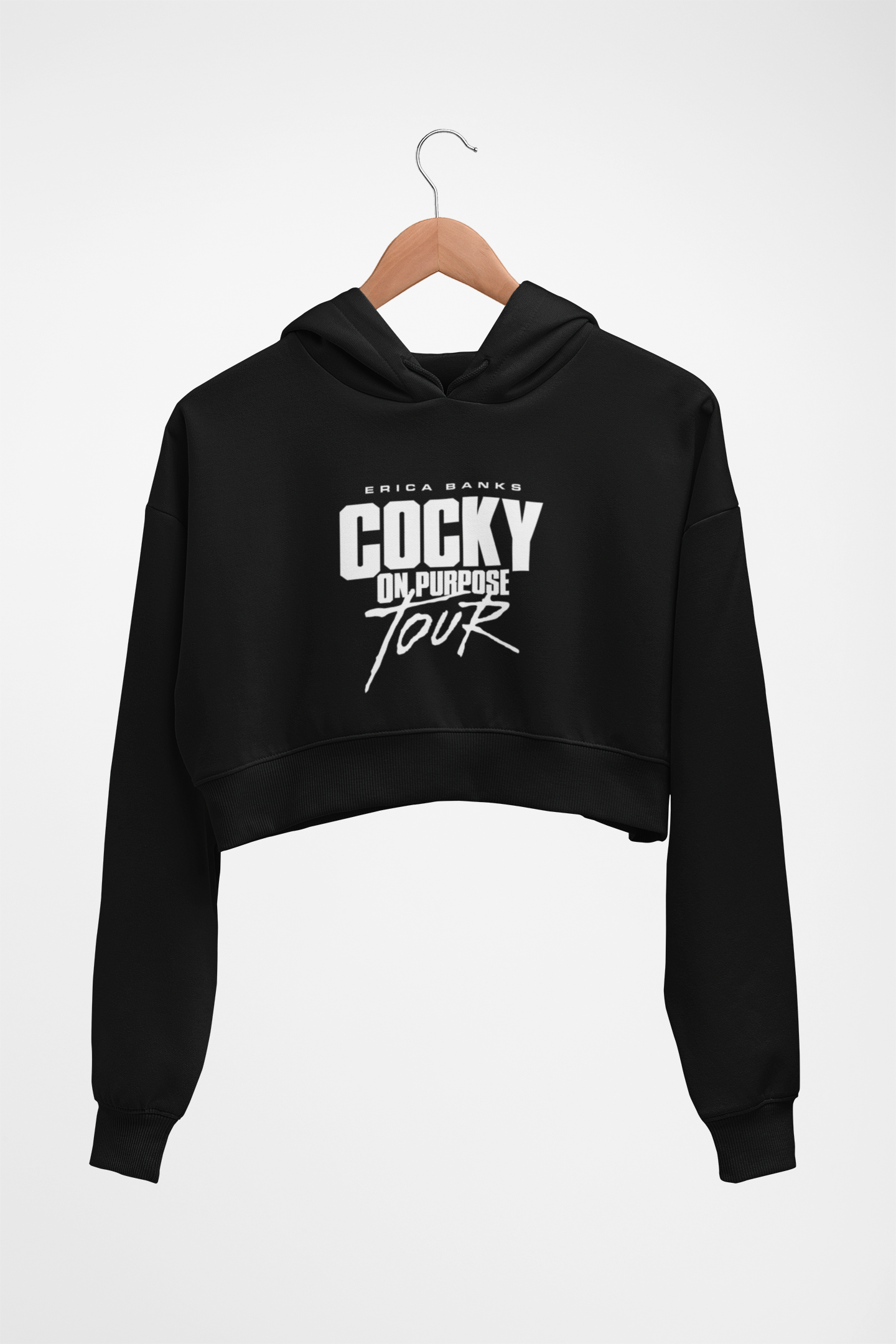 Cocky On Purpose Tour Crop Hoodie