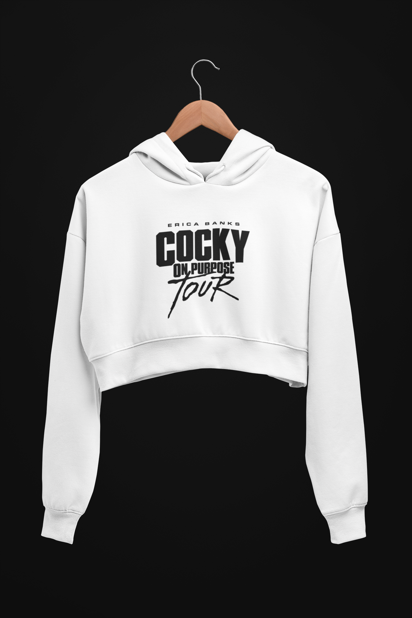 Cocky On Purpose Tour Crop Hoodie